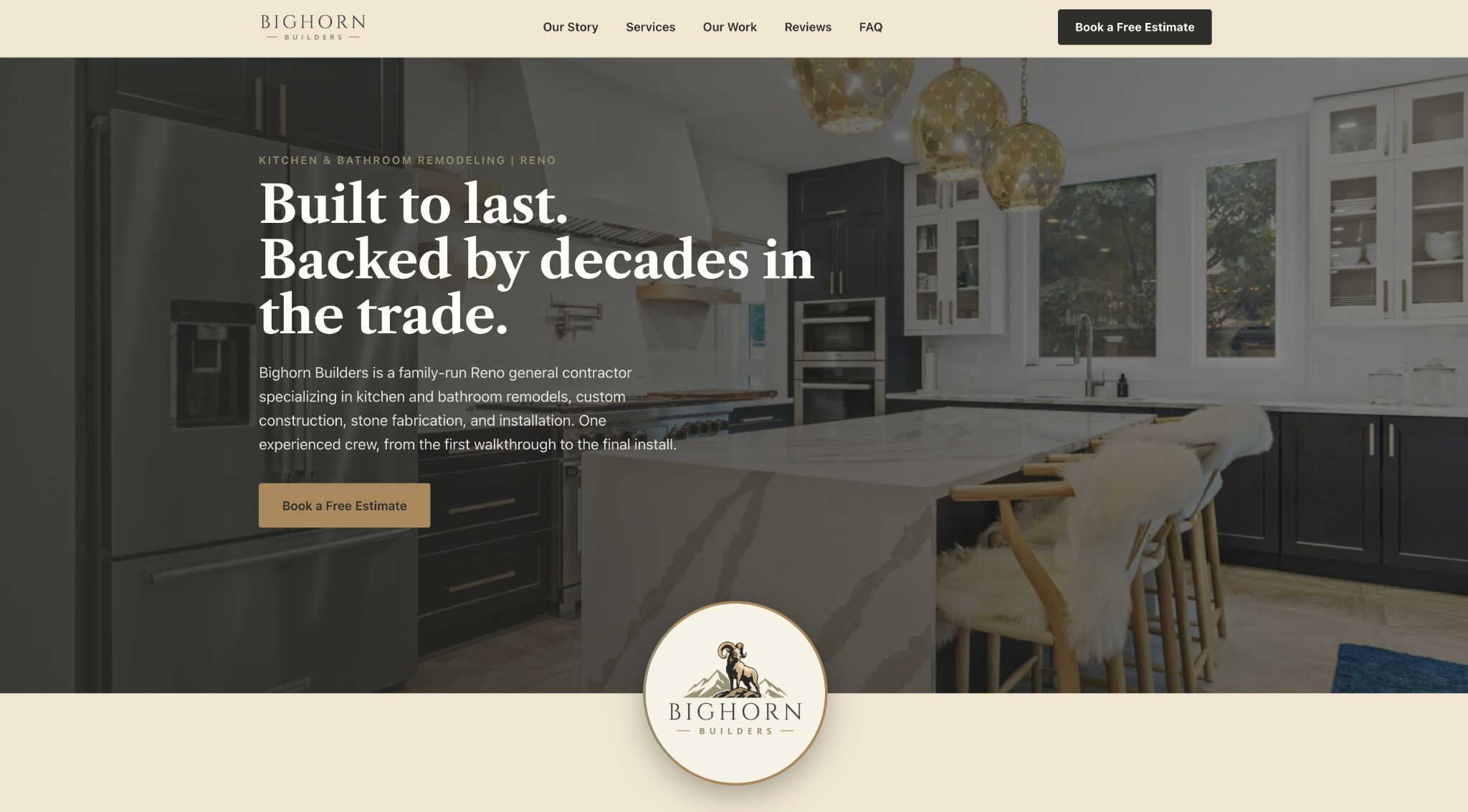 Bighorn Builders website preview