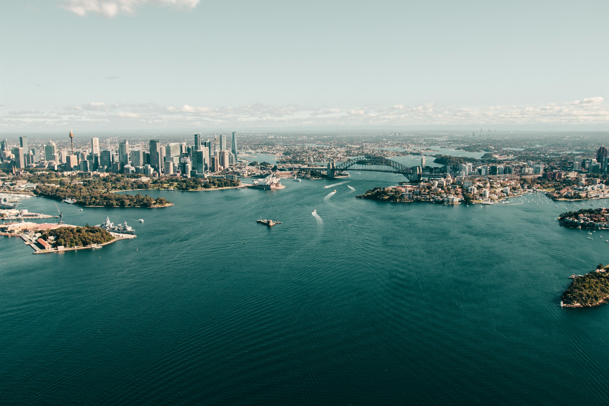 Sydney Harbour viewed from above